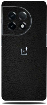 TJ CREATION OnePlus 11R 5G Mobile Skin(Ultra Super Black Leather Skin With High Mattte Finish.)