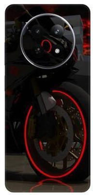 Vcare GadGets Realme 12X (5G) Mobile Skin(Black & Red)