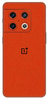 Vcare GadGets One Plus 10 Pro 5G Skin Back Side With Camera Protection High Quality Premium Mobile Skin(Orange Glitter)