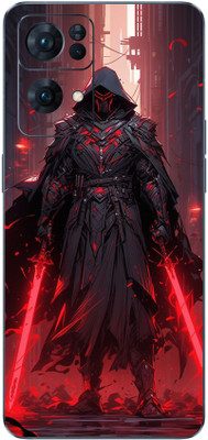 mehra Oppo Reno 7 Pro Star war Leather Premium Full Back & Side Coverage Theme Mobile Skin(Multicolor)