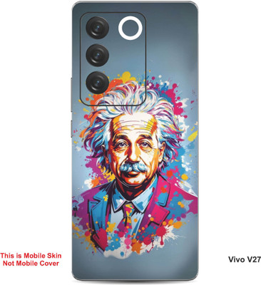 VYBE The Smart Choice Vivo V27 Art Embossed Mobile Skin(Cadet Grey 5)