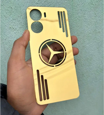 Mokteck VIVO Y16 Gold Mirror Finish Back Panel Mobile Skin(Gold)