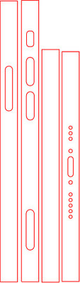 Orgic India iPhone 13 MINI Mobile Skin(Transparent)