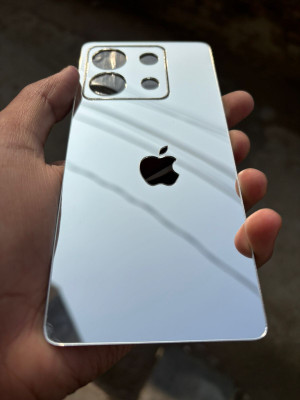 TWUAOP REDMI NOTE 13 5G ACRYLIC MIRROR BACK PANNEL Mobile Skin(Silver)