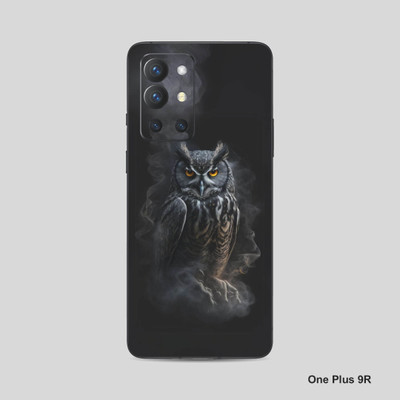 VYBE The Smart Choice One Plus 9R Owl Mobile Skin Mobile Skin(Charcoal Grey 12)
