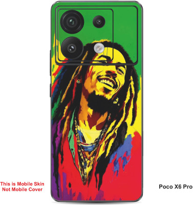 VYBE The Smart Choice Poco X6 Pro Abstract Embossed Mobile Skin(Amaranth 1)