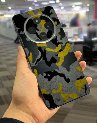 TJ CREATION Redmi 14C 5G mobile skin Mobile Skin(yellow and black)