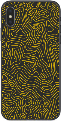 VYBE The Smart Choice iphone xs texture Mobile Skin(Black 197)