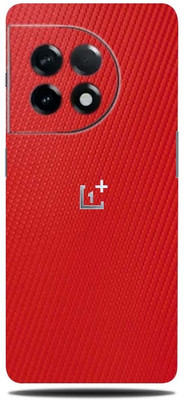BugguSkin OnePlus 11R 5G Mobile Skin(Ultra Super Carbon Fiber Red Skin With High Matte Finish.)