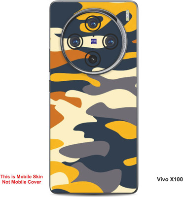 VYBE The Smart Choice Vivo X100 Camouflage Embossed Mobile Skin(Egg White 18)