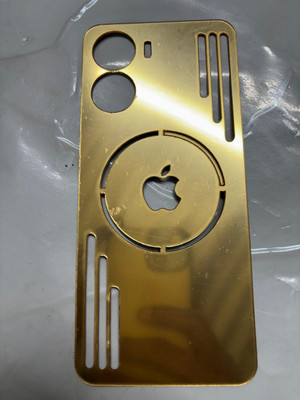 TWUAOP VIVO Y56 5G ACRYLIC MIRROR BACK PANNEL MERO APPLE Mobile Skin(Gold)