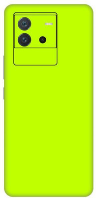 Vcare GadGets iQOO Neo 6 5G Olive Green Electro Back Side Premium Mobile Skin(Olive Green Electro)
