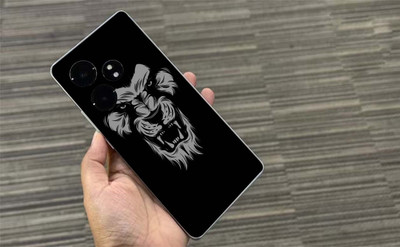 TJ CREATION realme GT 6T 5G Mobile Skin(Ulltra Super Annoyed Black Lion Skin With High Matte Finish., Mobile Skin (Back+Side+Camera))