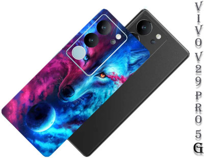Pochanki Vivo V29 Pro 5G Mobile Skin(Powerful wolf Back Skin Multicolor)