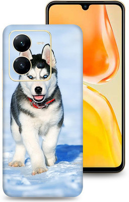 SkinoMania Vivo V25-5G Mobile Skin(Multicolor Husky Cute)