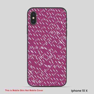 VYBE The Smart Choice iPhone 10X Pattern Mobile Skin(Twilight Lavender 5)