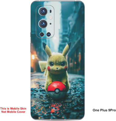 VYBE The Smart Choice One Plus 9 Pro Pikachu Embossed Mobile Skin(Dark Beige 20)