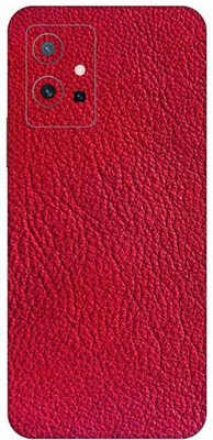 Vcare GadGets Leather Red vivo Y75 5G Mobile Skin(Leather Red)