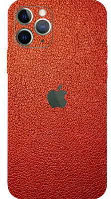 BUGGU APPLE iPhone 11 Pro, Apple iphone 11 pro Mobile Skin(Ultra Super Red Leatherr Skin With High Mattte Finish.)