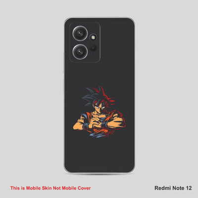 VYBE The Smart Choice Redmi Note 12 Goku Mobile Skin Mobile Skin(Tealish Black A32)