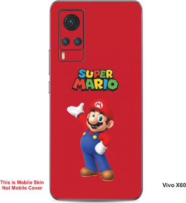 VYBE The Smart Choice Vivo X60 Super Mario Embossed Mobile Skin(Engine Red B9)