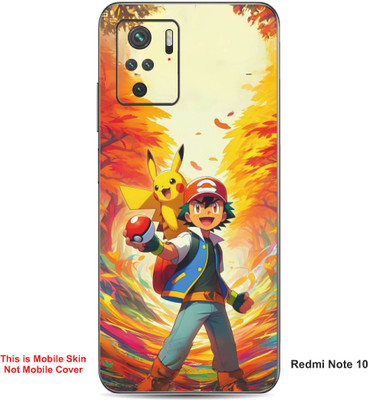 VYBE The Smart Choice Redmi Note 10 Pokemon Embossed Mobile Skin(Oasis A1)