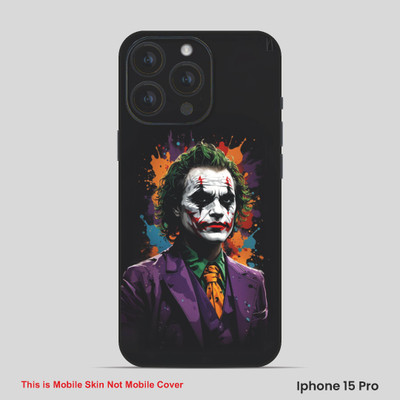 VYBE The Smart Choice iPhone 15 Pro Horror Mobile Skin(Baltic Black, Multi 9)