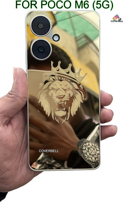 coverbell POCO M6 5G GOLD LION BACK PANEL, REDMI 13C 5G LION GOLD Mobile Skin(Gold)