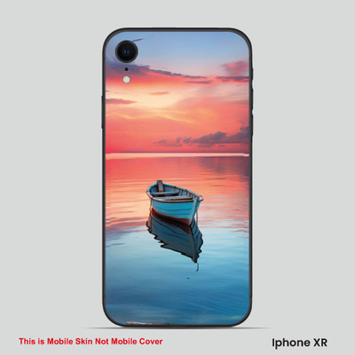 VYBE The Smart Choice iPhone XR Naturel Mobile Skin(Denim Blue, White 3)