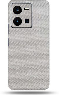 Mclaxa White Carbon Fiber For Vivo Y35 4g Back Skin, White Carbon Fiber, Vivo Y35 4G Mobile Skin(White Carbon Fiber Matte Finish Skin With Super Matte Finish)