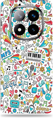 SkinoMania Xiaomi Redmi Note 14 Pro Plus Premium Vinyl Mobile Skin (Multicolor) Mobile Skin(Music-Graffiti)