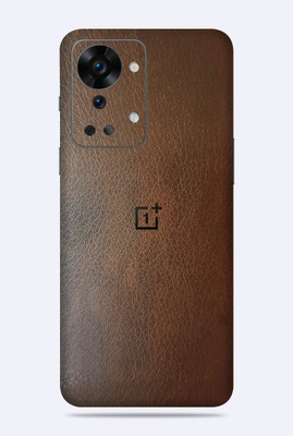 WeCre8 Skin's Oneplus Nord 2T 5G Mobile Skin(Brown Leather Mobile Skin With Cleaning Wipe)
