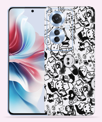 OggyBaba OggyBaba Oppo Reno 11f Mobile Skin(Doodle)