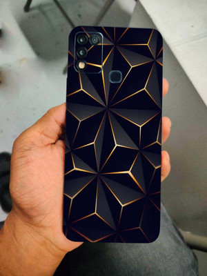 BugguSkin INFINIX HOT 11 Mobile Skin(Ulltra Super Thunderstm Black Abstract Skin With High Matte Finish., Mobile Skin (Back+Side+Camera))