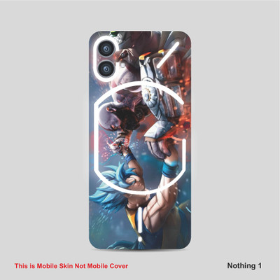 VYBE The Smart Choice Nothing 1 Goku & Kartos Mobile Skin Mobile Skin(Wild Blue 6)