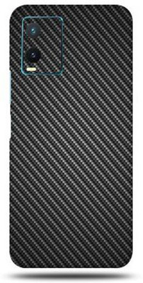 Mclaxa Black Carbon Fiber For Vivo T1X 4g Back Skin, Black Carbon Fiber, Vivo T1X 4G Mobile Skin(Black Carbon Fiber Matte Finish Skin With Super Matte Finish)