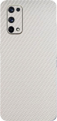 TJ CREATION Realme X7 Pro 5G Mobile Skin(Ultra Super White Carbon Fiber With High Matte Finish.)