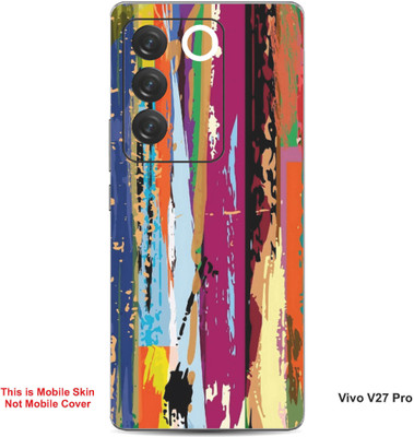 VYBE The Smart Choice Vivo V27 Pro Art Embossed Mobile Skin(Rich Maroon 6)