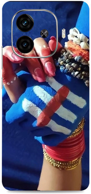 SkinoMania iQOO Neo 10R Premium Vinyl Mobile Skin (Multicolor) Mobile Skin(Shiv Parvati hold hand)