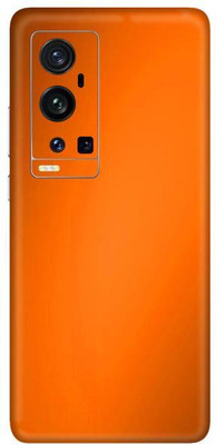 Vcare GadGets Vivo X60 Pro Plus Mobile Skin(Metallic Orange Shining)