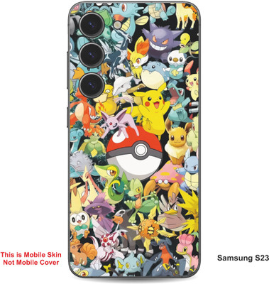 VYBE The Smart Choice Samsung S23 Pokemon Embossed Mobile Skin(Sun Yellow Multi 12)