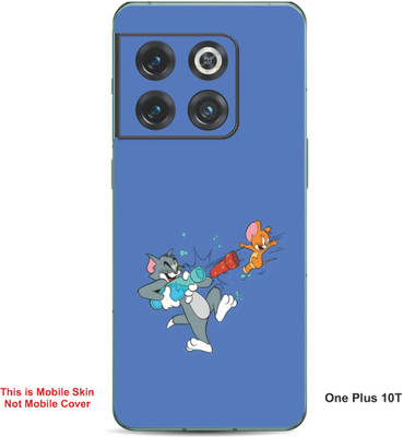 VYBE The Smart Choice One Plus 10T Tom & Jerry Embossed Mobile Skin(Glaucous 25)