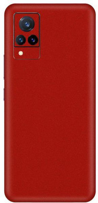 Vcare GadGets Glitter Red vivo V21 5G Mobile Skin(Glitter Red)