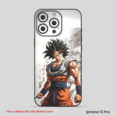 VYBE The Smart Choice iPhone 13 Pro Goku Embossed Mobile Skin(Eminence White Blue 15)