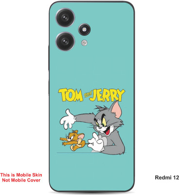 VYBE The Smart Choice Redmi 12 Tom & Jerry Embossed Mobile Skin(Lights Blue A1)