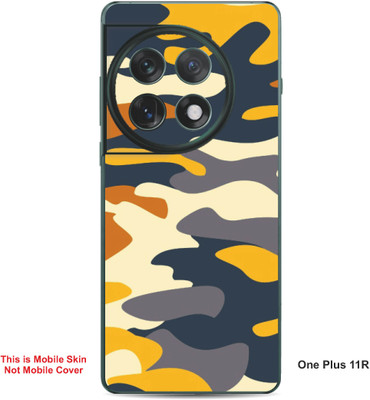 VYBE The Smart Choice One Plus 11R Camouflage Embossed Mobile Skin(Egg White A12)