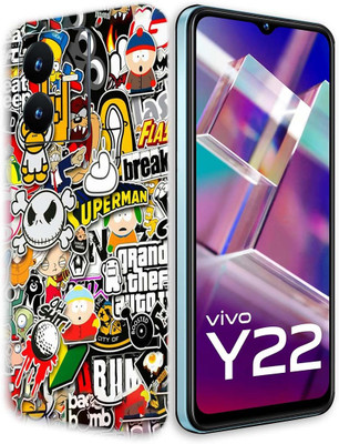 BugguSkin VIVO Y22 Mobile Skin(Ultra Super Sticker Bombing Skin With High Matte Finish.)