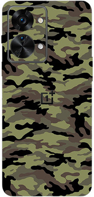 LAMHA One Plus Nord 2T 5G, one plus nord 2t 5g Mobile Skin(Ultra Super Military Green Camouflage With High Matte Finish.)