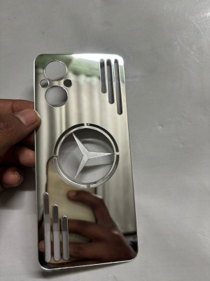 TWUAOP OPPO F21 PRO 5G MIRROR BACK PANNEL ACRYLIC SHEET Mobile Skin(Silver)