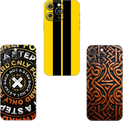 wrap craft APPLE IPHONE 12 MINI COMBO (PACK OF 3) Premium Vinyl BACK Mobile Skin(Multicolor)